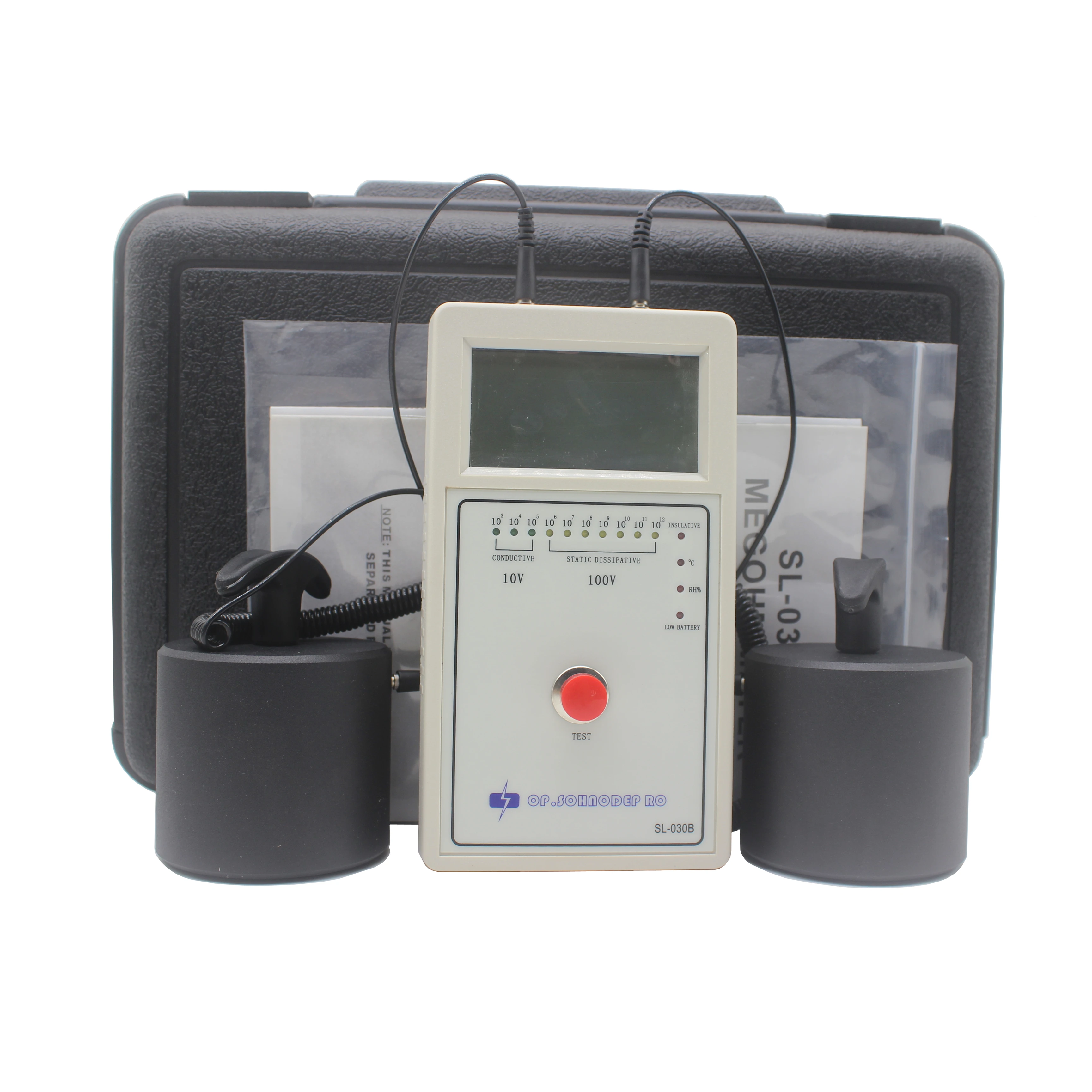 

SL-030B Anti-static ESD Digital Display Resistance Tester Heavy Hammer Surface Resistance Meter