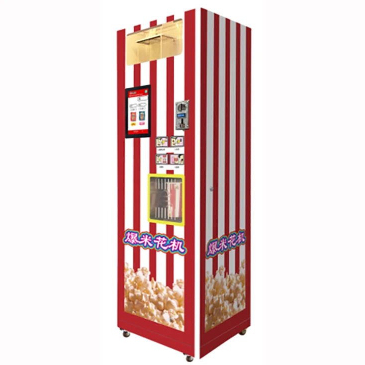 Produzione direttamente macchina per popcorn a gas commerciale da 32 once a costo più basso automatica per centro commerciale e parco