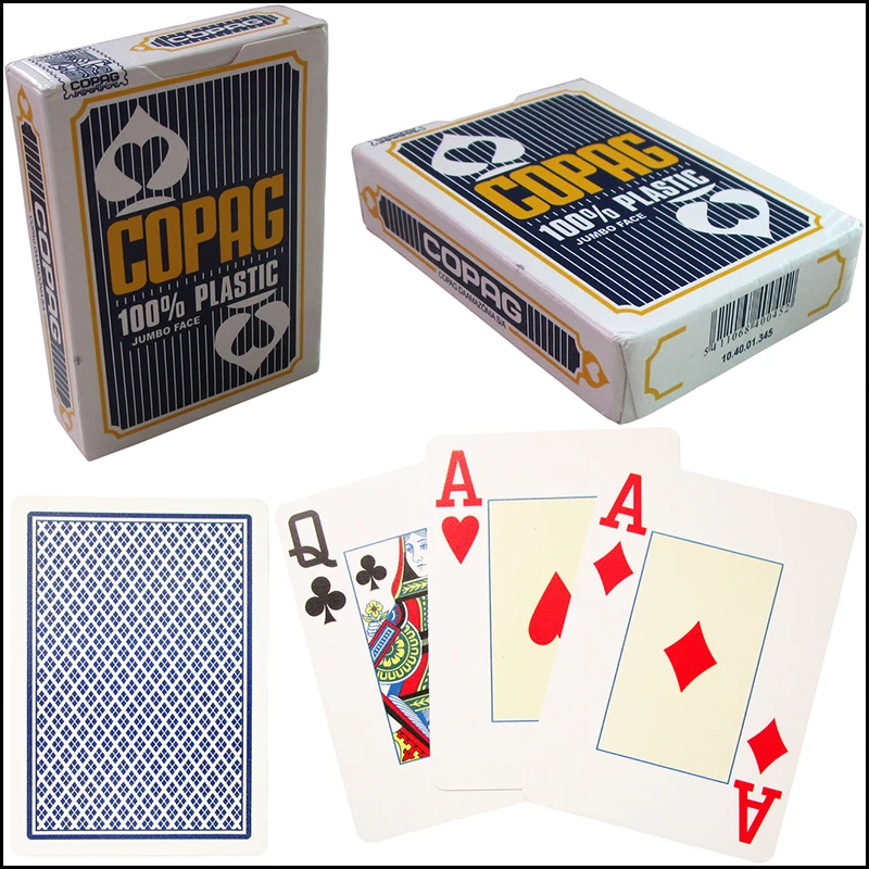 Premium plastic pokerkaarten Texas speelkaarten Standaard verzegelde decks Magic Dmagic Waterdicht groot aantal pokercadeaupollectie