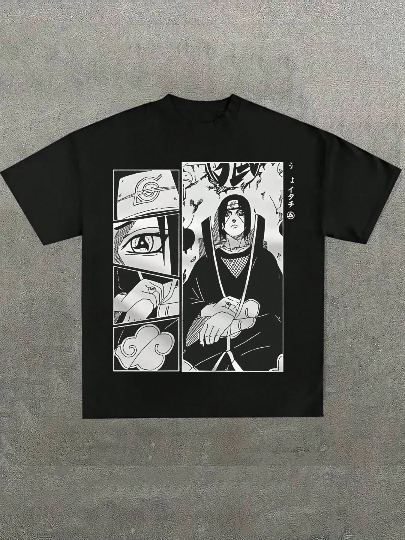 

Naruto Itachi Uchiha Anime Men's T-shirt Short Sleeve Streetwear Summer Graphic Tee Cosplay Japanese Manga Print Y2k Clothes Top