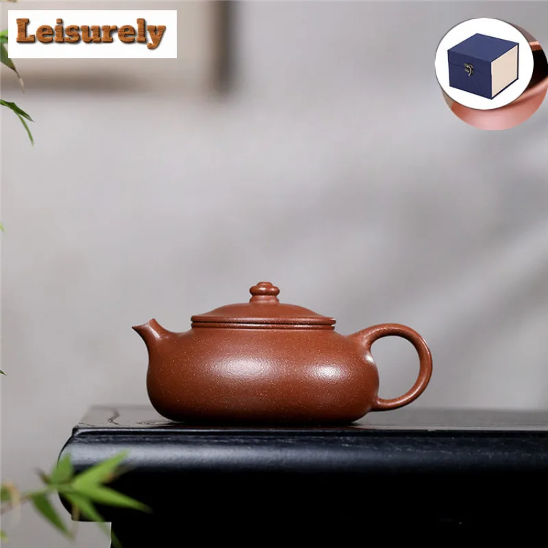 

150ml Creative Yixing Purple Clay Teapots Artists Handmade Pot Raw Ore Downhill Mud Kettle With Strainer Zisha Tea Set Tea Craft