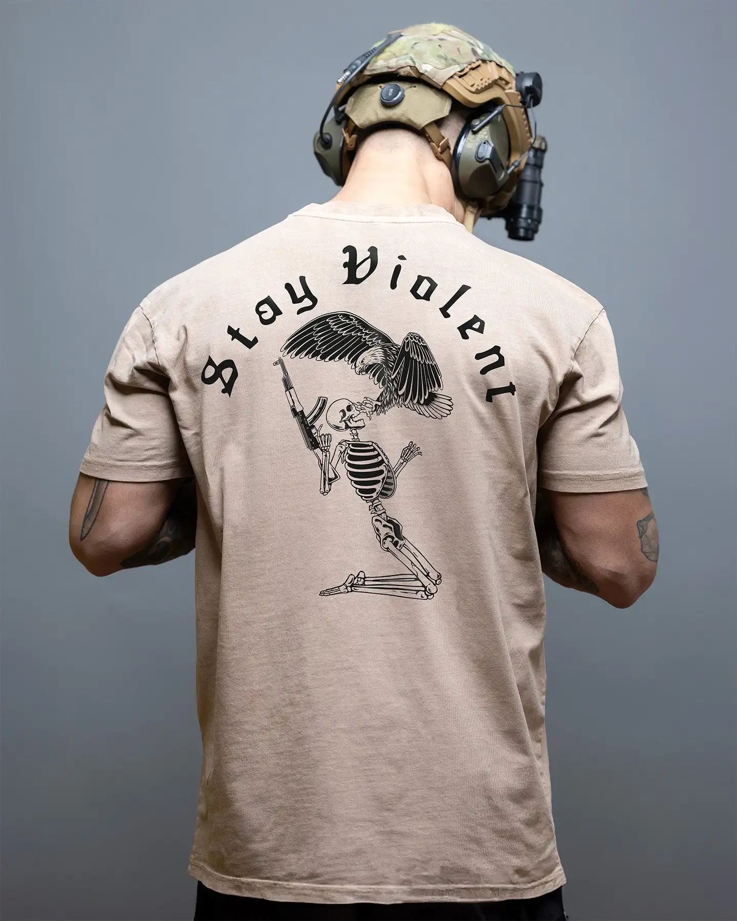 Stay Violent _ Breathable T-shirt - Suitable for Sports Wear Pure Cotton
