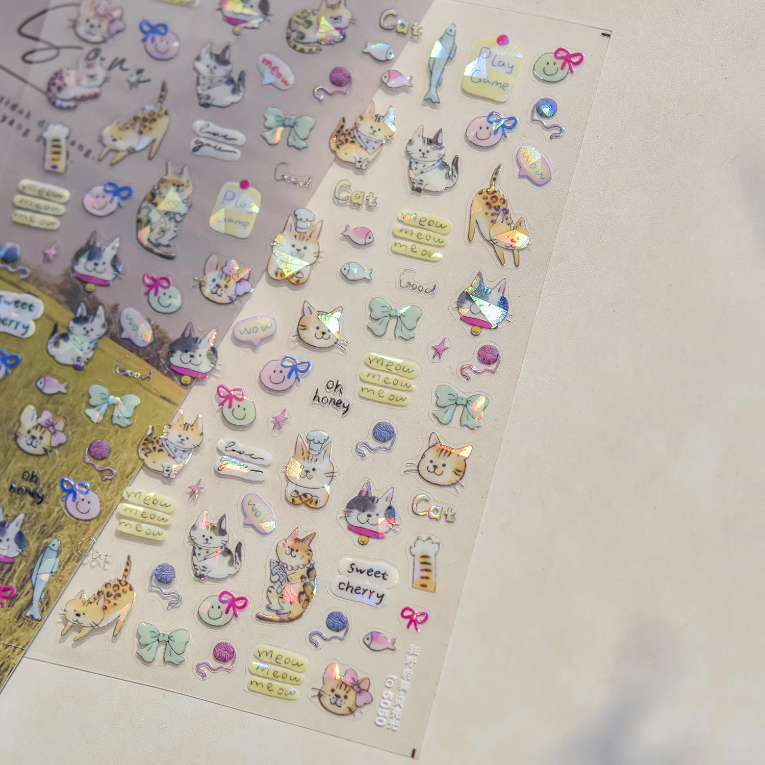 Schillernde Wasserblasen, glänzende Sterne, bunte 5D-Nagelkunst-Aufkleber, verträumte Wassertropfen, selbstklebende Dekorationen, Maniküre-Abziehbilder – Detail 16