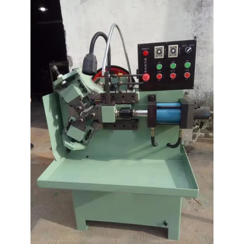 Pipe Tube Automatic Thread Rolling Machine with Three Rollers Stainless Steel End Forming Energy Saving Premium Cooling System