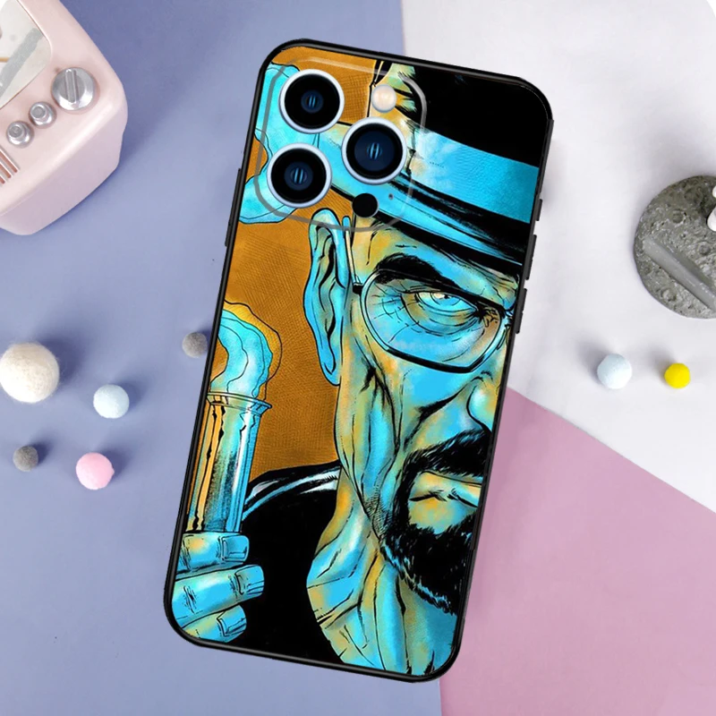 Heisenberg Breaking Bad Case For iPhone 16 15 13 12 11 14 Pro Max Mini X XR XS Max Plus Bumper Back Cover