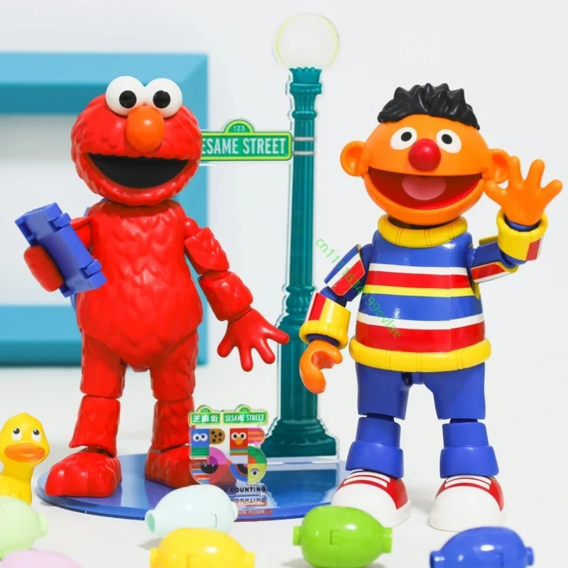 Hot BLOKEES Sesame Street Magic Edition Assembled Figure Elmo Cookie Monster Big Bird Vivid Desktop Hobby Display Decor Gift view 4