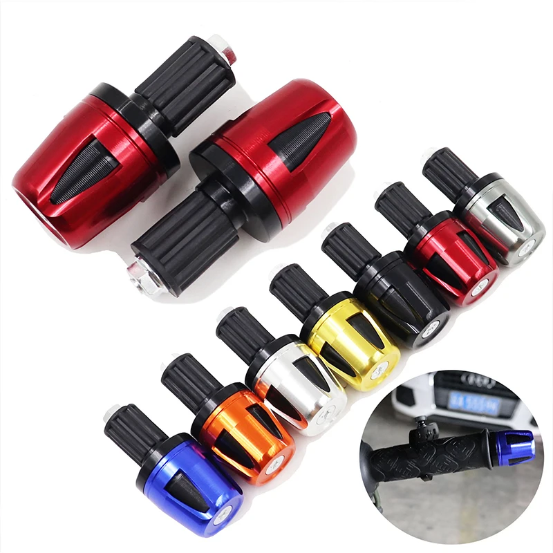 Motorcycle Handlebar End Grips Cap 7/8