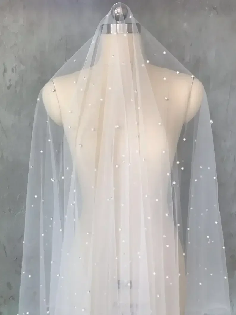 150CM 300cm width bead pearl lace fabric exquisite pearl mesh tulle Fabric, for Weddings, Birthday Dress, Bridal Dress veil
