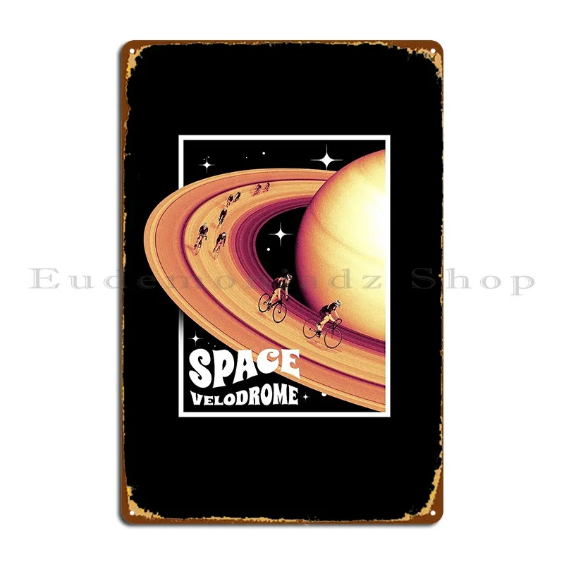 Saturn Cycling Velodrome Metal Signs Decoration Garage Bar Cave Custom Customize Tin Sign Poster