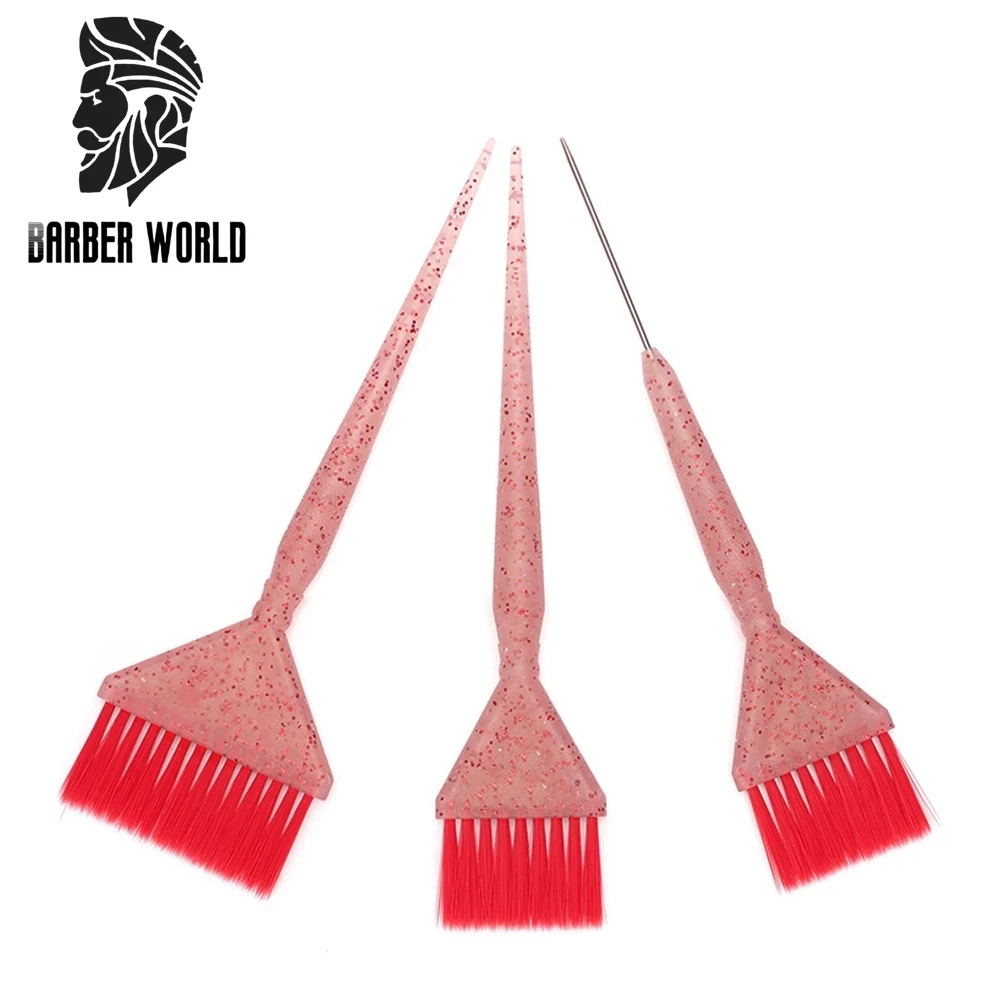 

Professional Hair Dye Brush Coloring Crystal Applicator Brush Easy Clean Salon Barber Hairdressing DIY Haircut Accessories