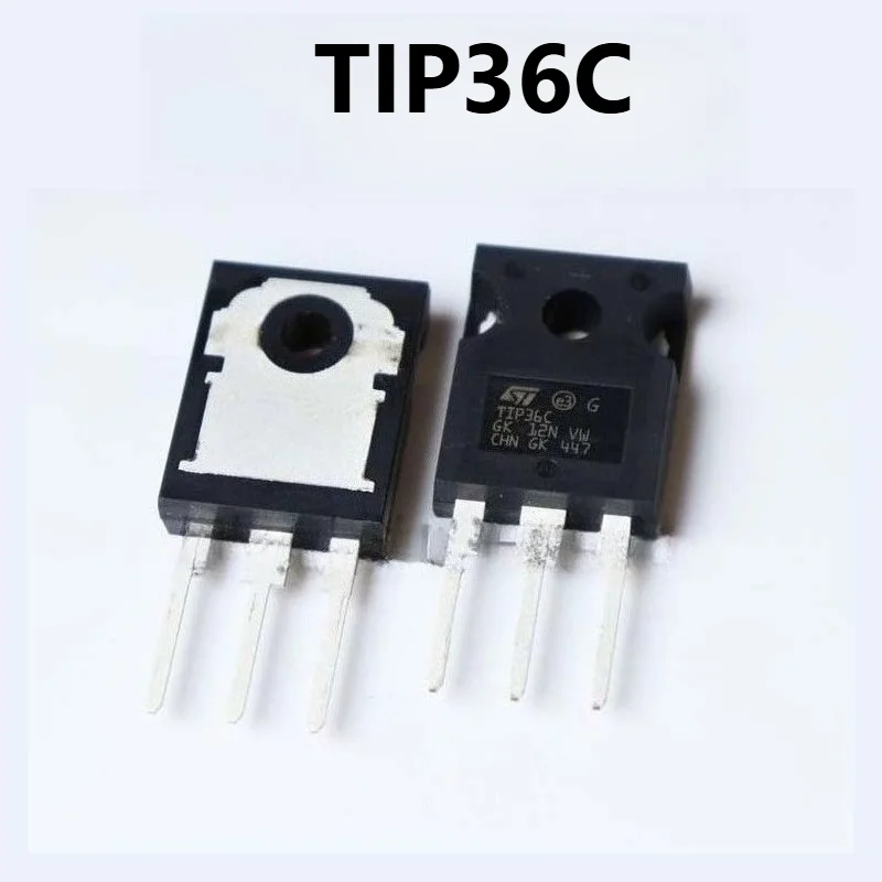 TIP35C TIP36C NPN PNP Power Transistor TO-220 100V 25A 125W 10Pcs for Audio Amplifier