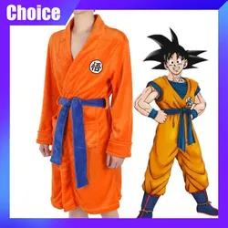 Anime Dragon Ball Z Son Goku Bathrobe Cartoon Soft Loose Warm Pajamas Woman Man Home Clothing Cospiay Birthday X-mas Gift Adult