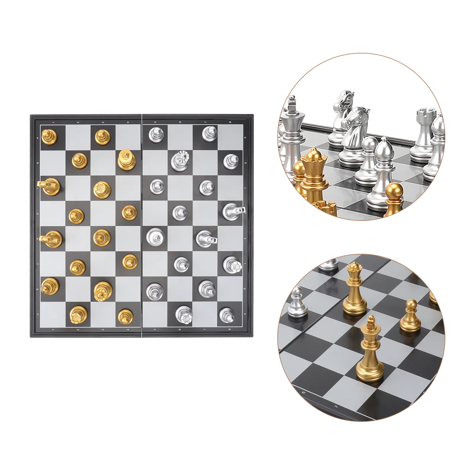 

1 Set Magnetic Folding Chess Magnet Chess Board Game Educational Toy Puzzle Board Game Foldable Chessboard Game for Boys Girls S