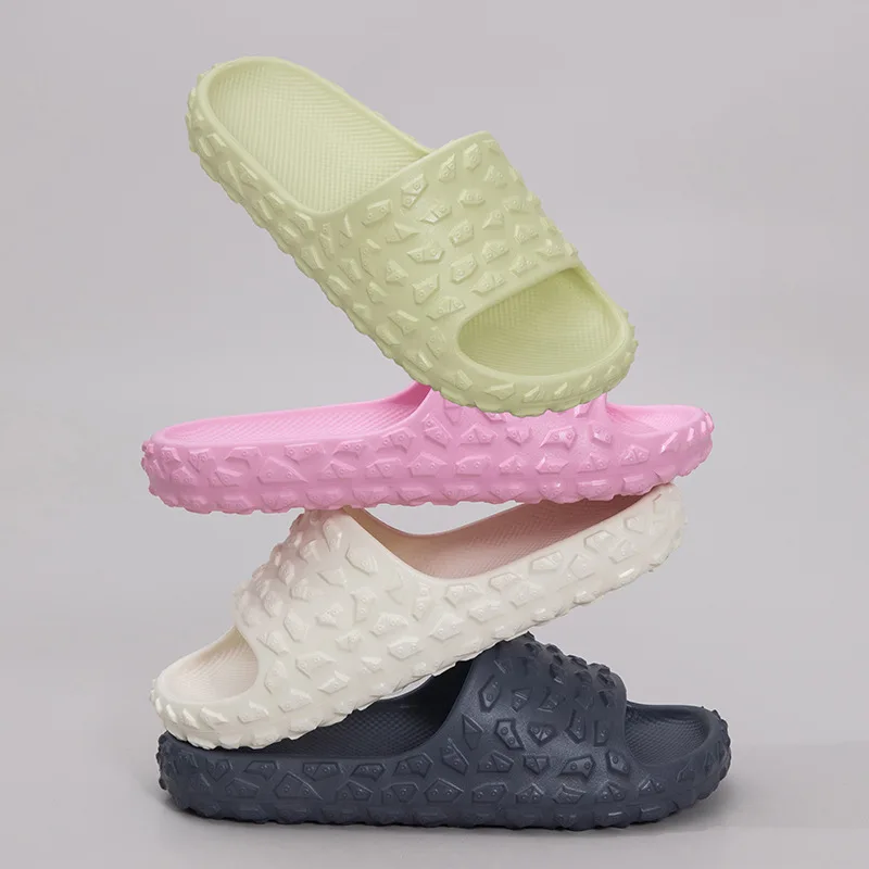 

Plus Size 36-48 Men and Women Home Slippers Waterproof Bathroom Light EVA Slippers Slip on Slides Man Woman Shoes