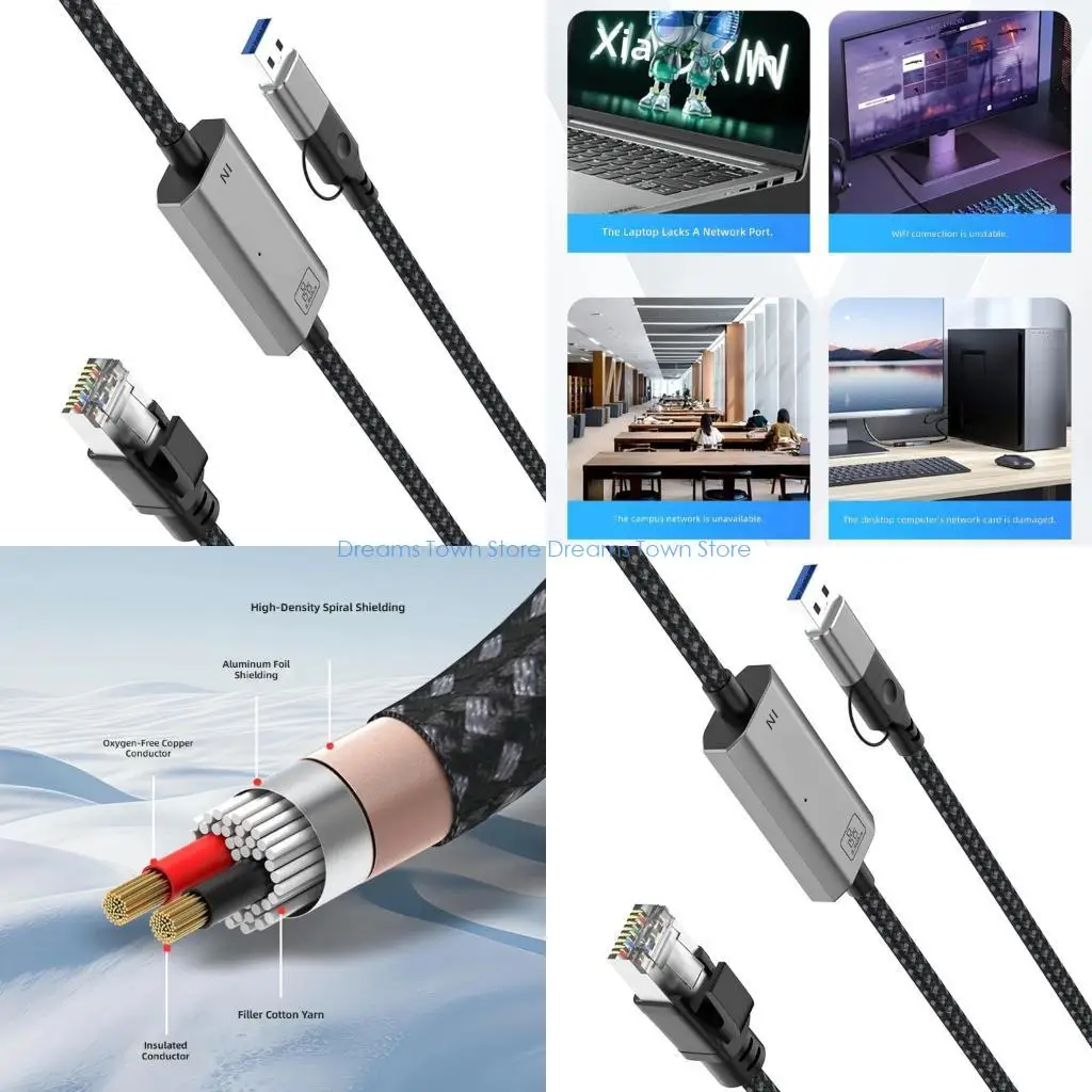 cavo-usb-a-tipo-c-a-ethernet-compatibile-con-piu-dispositivi-hx6a-2-5-gbps-funzionamento-regolare
