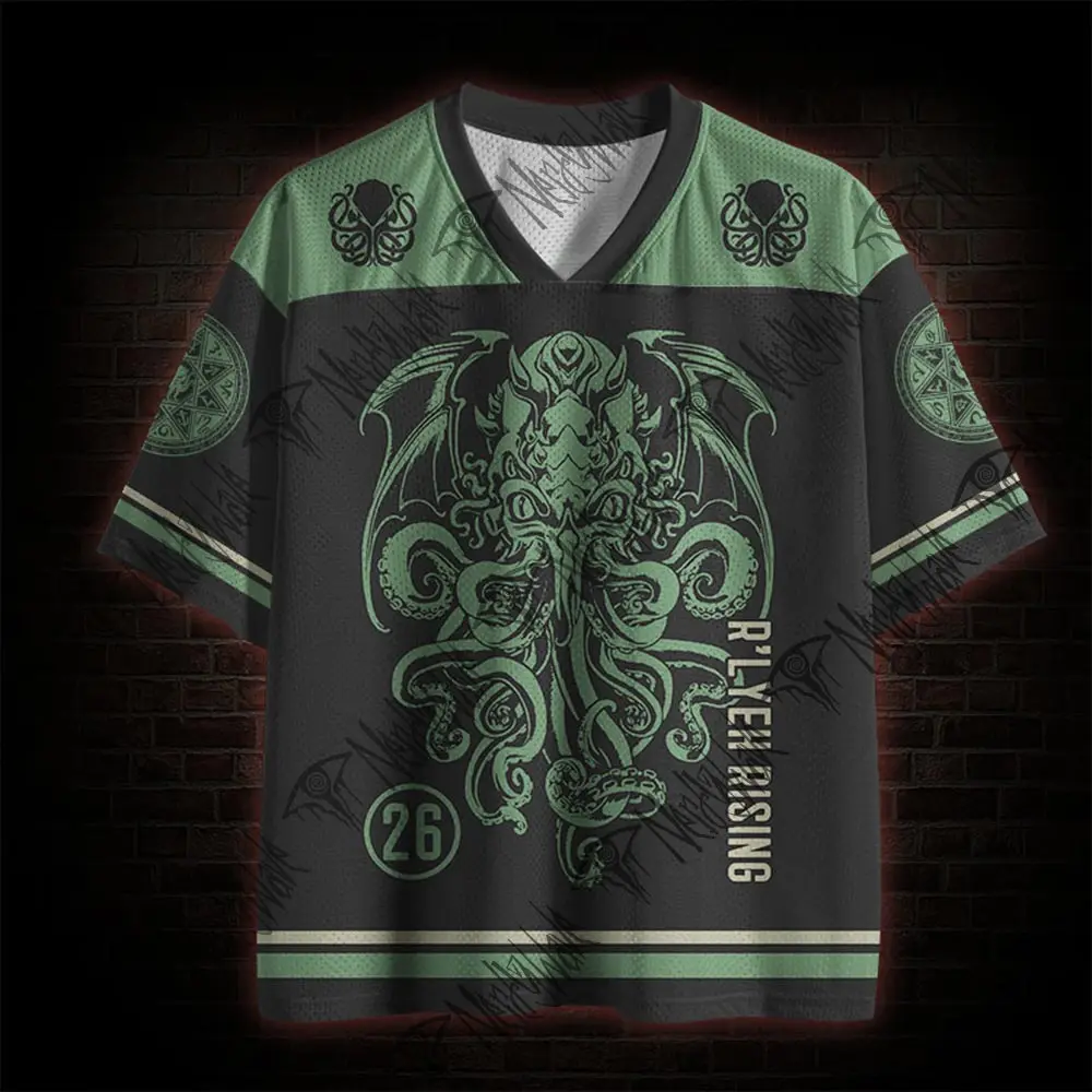Hot Selling Goods, Cthulhu Cultural Goods, Fashionable Men's Short Sleeves Suitable for Sports and Fitness Майка Мужская