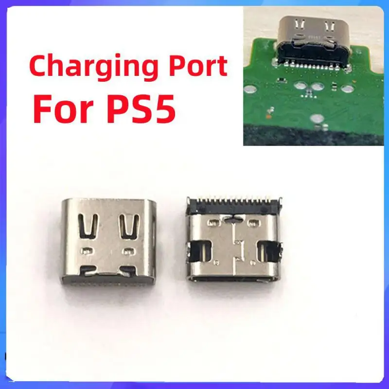 

1pc Replacement Charging Port Assembly For PS5 Controller Repair Part USB C Adaptor Charger Socket For PS5 Games Accessories