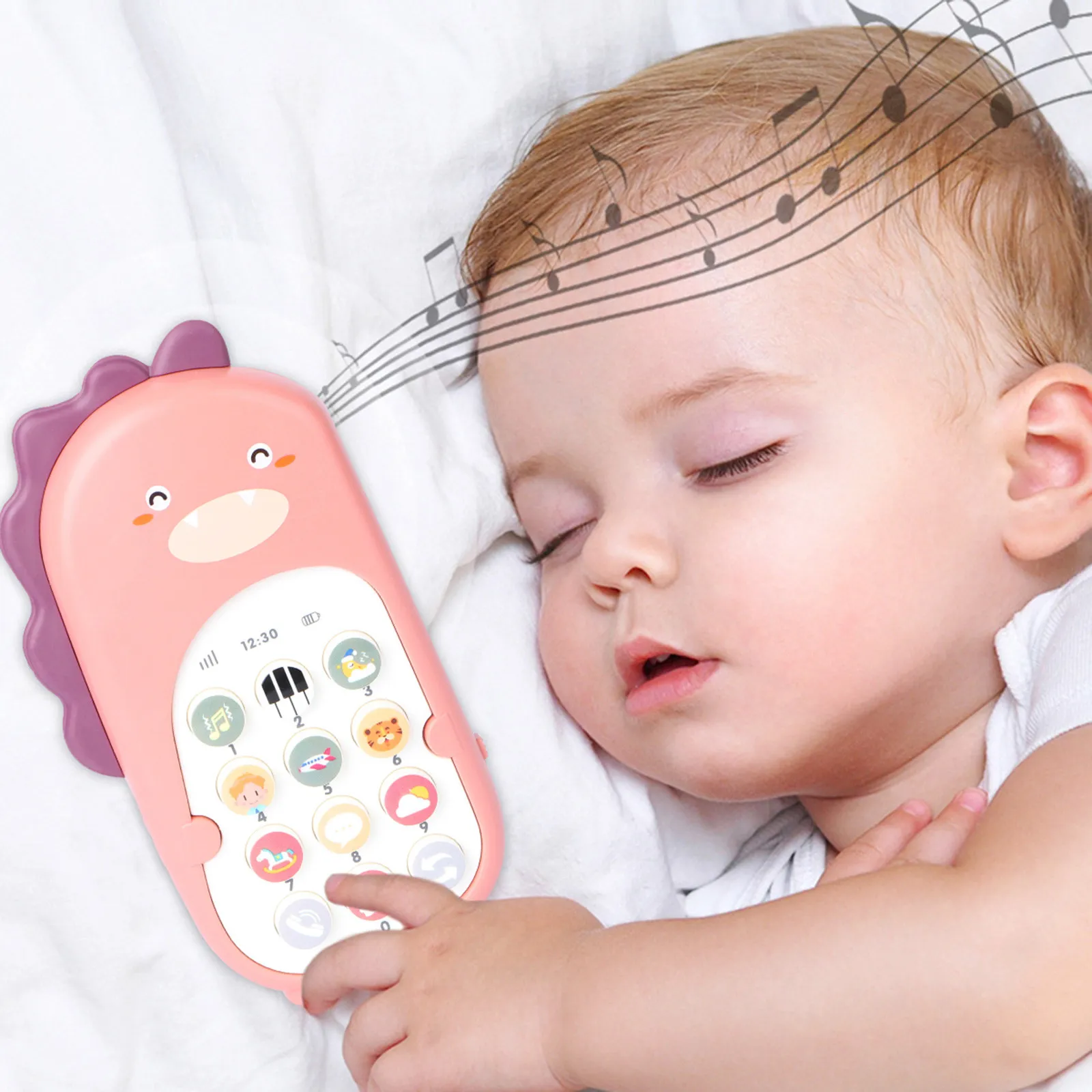 telefone-de-brinquedo-divertido-para-bebes-dinossauro-rosa-imitacao-bilingue-vibratorio-e-mastigavel-para-coordenacao-mao-olho-sem-bateria