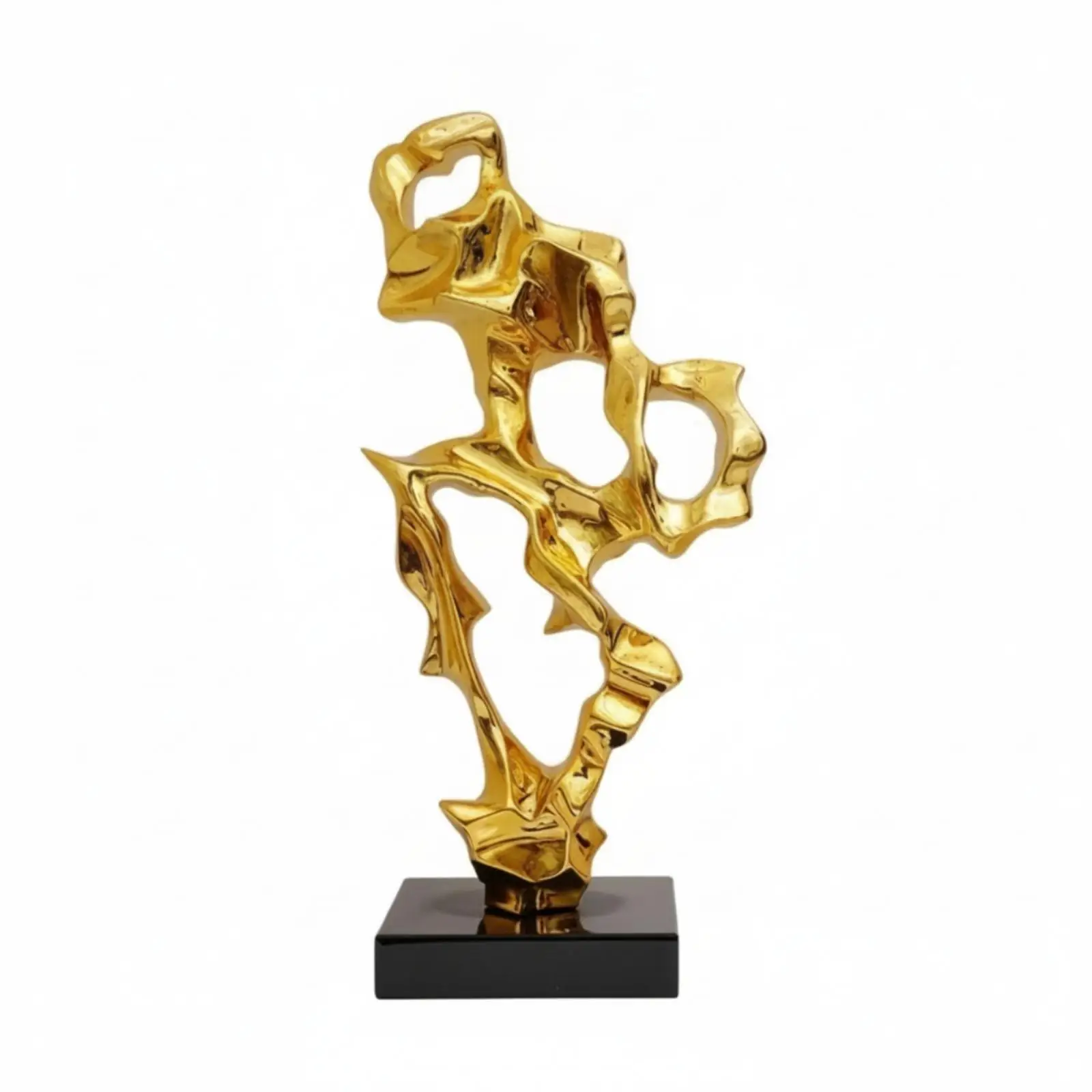 Contemporary Resin Art Sculpture Artwork Minimalist Tabletop Statue Elegant Interior Decoration for Living Room Office