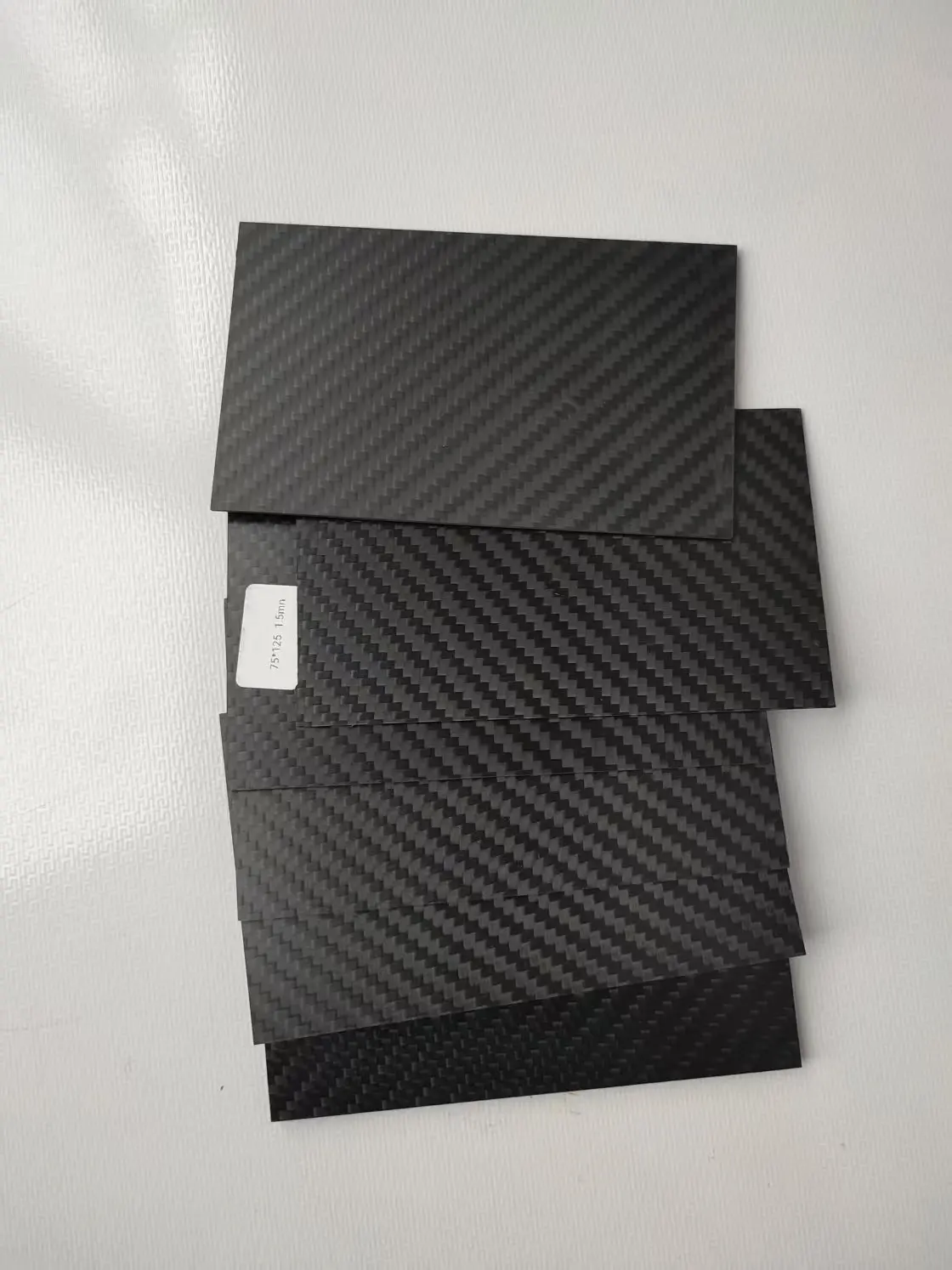 NEW 125mm X 75mm Real Carbon Fiber Plate Panel Sheet 0.5mm 1mm 1.5mm 2mm 3mm 4mm 5mm thickness Composite Hardness Material drone