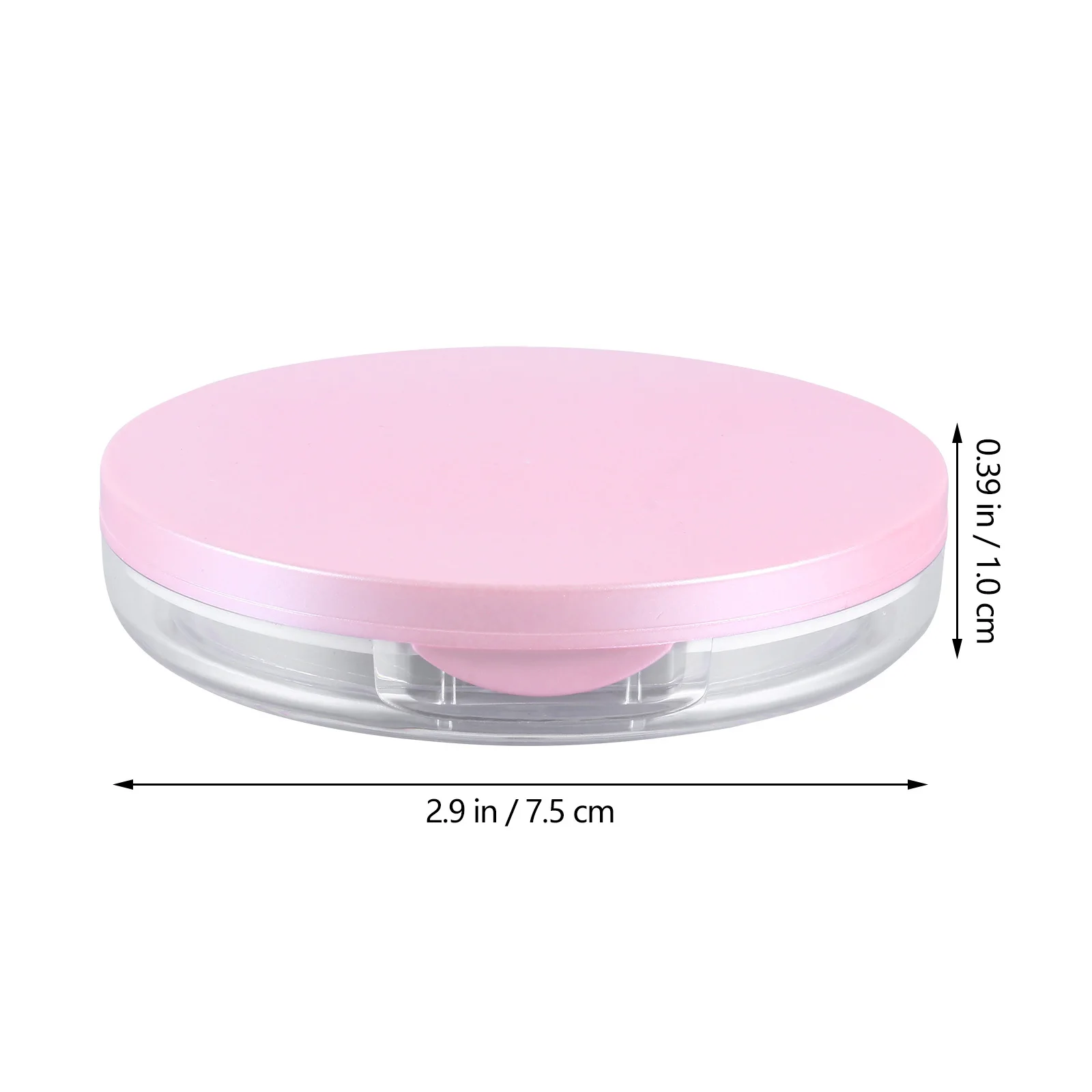 2pcs Portable Loose Powder Box 5G Travel Case For Makeup Foundation Empty Container With Puff Compact Reusable Lightweight