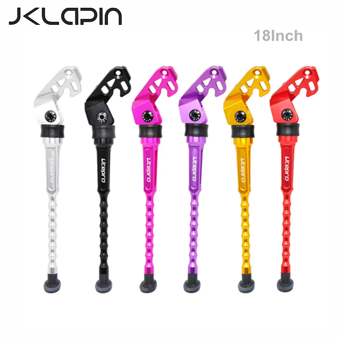 JKLapin Litepro For birdy Parking Rack Foot Support Bracket Aluminum Alloy 18 Inch Bicycle Kickstand