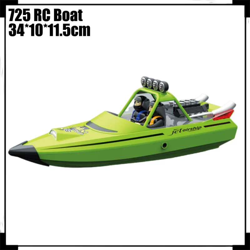 725 Rc Boat Highspeed Boat 2.4g Remote Control Jet Fast Boat Electric Turbine Jet High Horsepower Waterproof Remote Control Boat