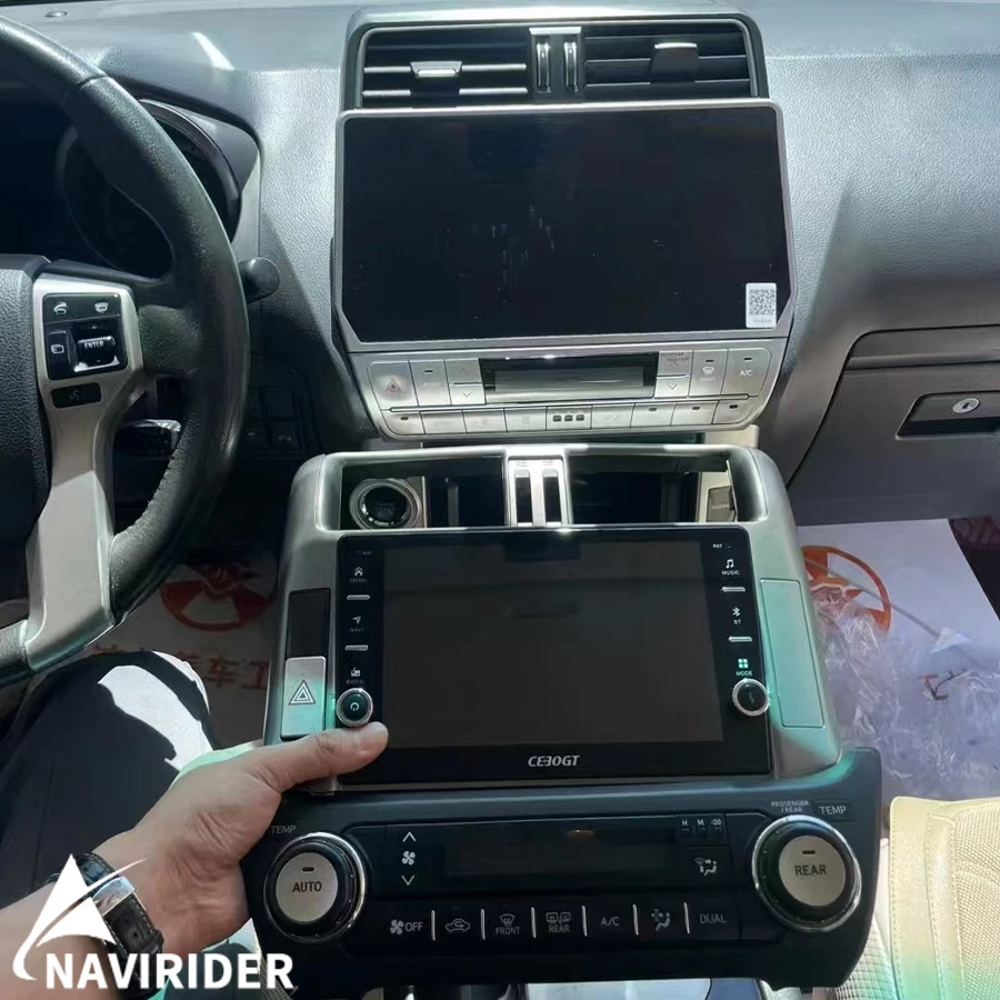 

12.3-дюймовый автомобильный мультимедийный плеер с GPS-навигацией и автомагнитолой для Toyota Land Cruiser Prado 150 2010-2022, Android 15, 8+128 ГБ, сенсорный экран