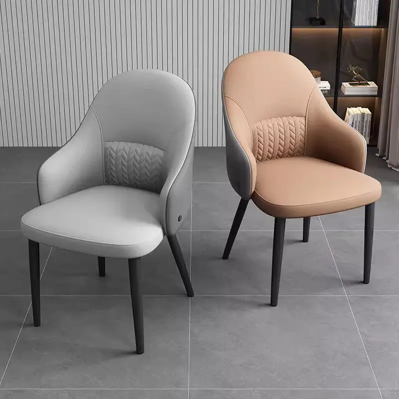 Cadeiras de jantar com encosto de design moderno e minimalista, cadeiras de cozinha, restaurante, conferência, móveis para sala de jantar