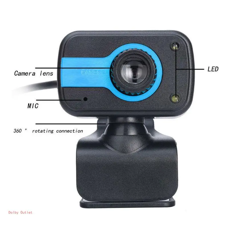 480P High Webcam built-in Microphone USB Mini Camera for PC Laptop