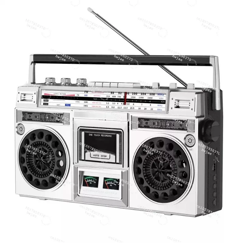 Multifunctional Vintage Audio Tuner Home Entertainment Sound Device，Portable Acrylic Stereo Cassette Player