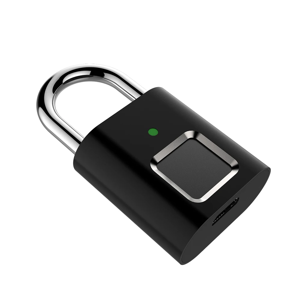 

Smart Security Padlock APP Control Fingerprint Lock with Power Cable