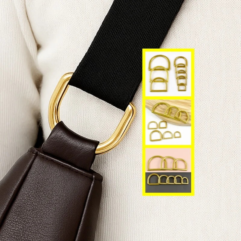 

2/5/10Pcs 13-45mm O D Ring Brass Buckles Backpack Strap Hanger Carabiner Rings Hook Pet Collar Webbing Belt Loop Buckle Fastener