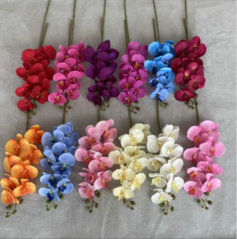 

100pcs Peach Skin Phalaenopsis Wedding Hall Flowers