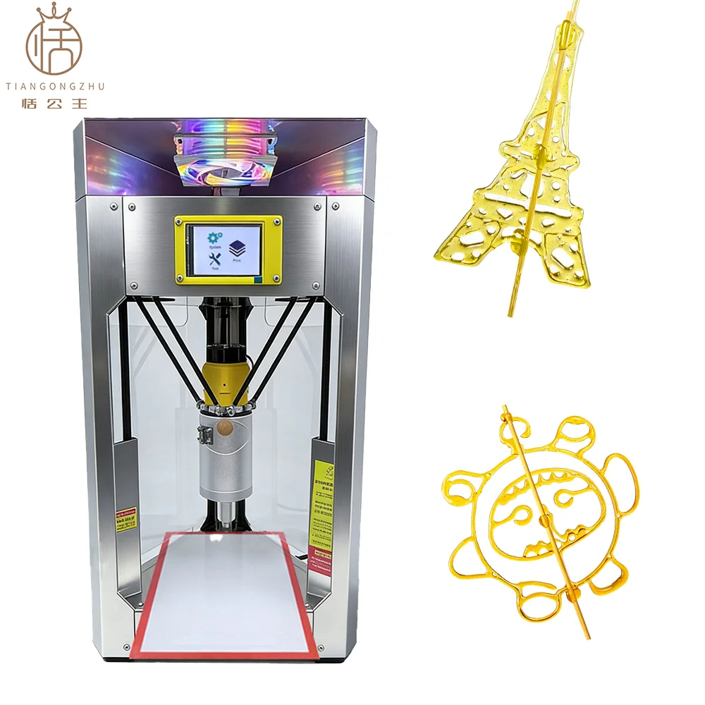 Innovative Automatic Sugar Painting 3D Printer Candy Machine for Isomalt Creative Edible Art Designs Safe Fun Dessert Maker Kids