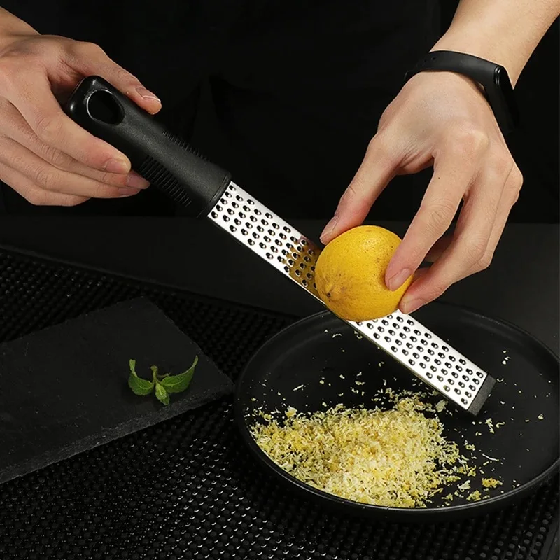 Lemon Stainless Steel Grater for Korean Carrots Cheese Grater Multi-Functional Ginger Garlic Grinding Grater Cutter for Kitchen