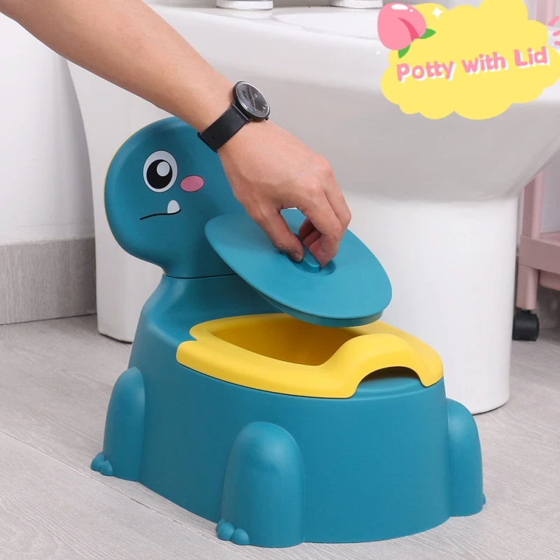 Baby Potty Toilet Training Seat Cartoon Dinosaur Pot Thickening Children\'s Special Potty Baby Urinals Boys Girls Toilet Supplies