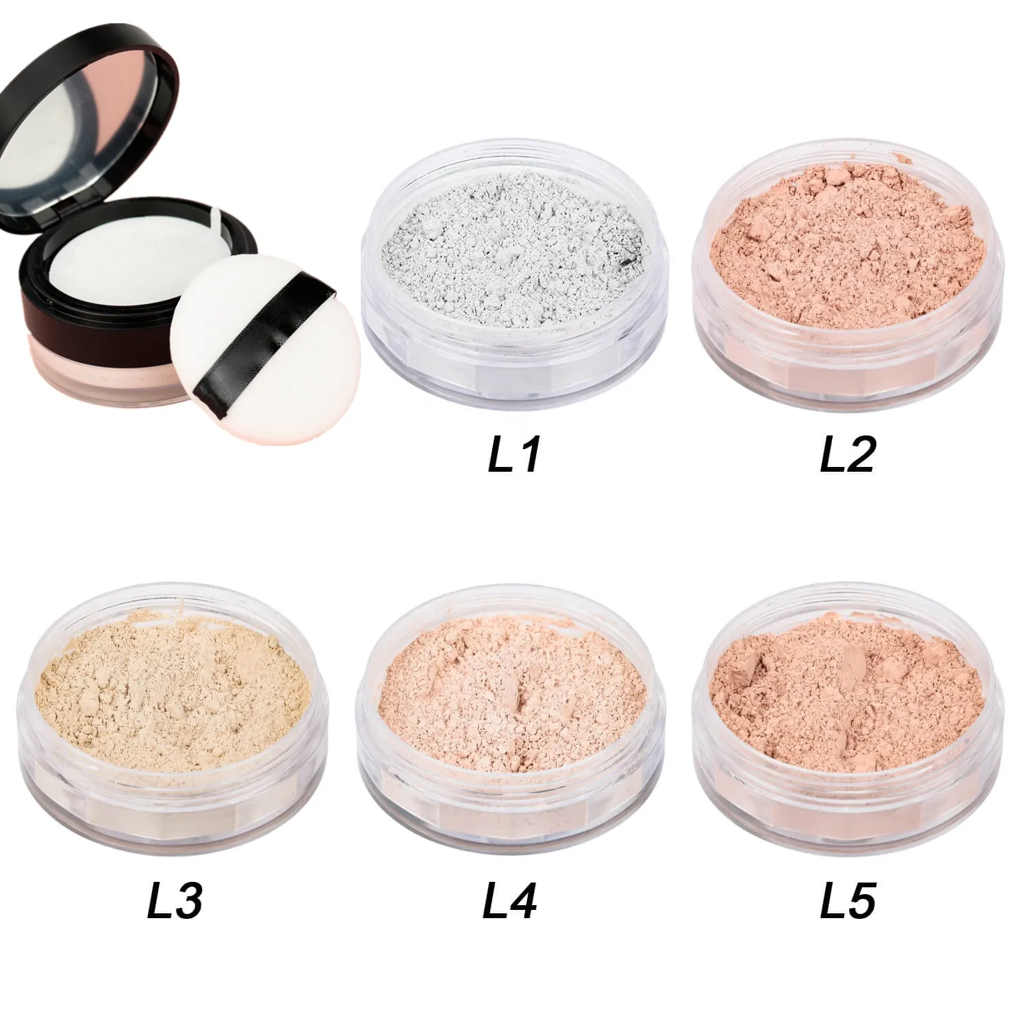 

20PCS Wholesale Makeup Translucent Loose Setting Powder Long-wear 24H Full Coverage Banana Powder Private Label Cosmetic Contour