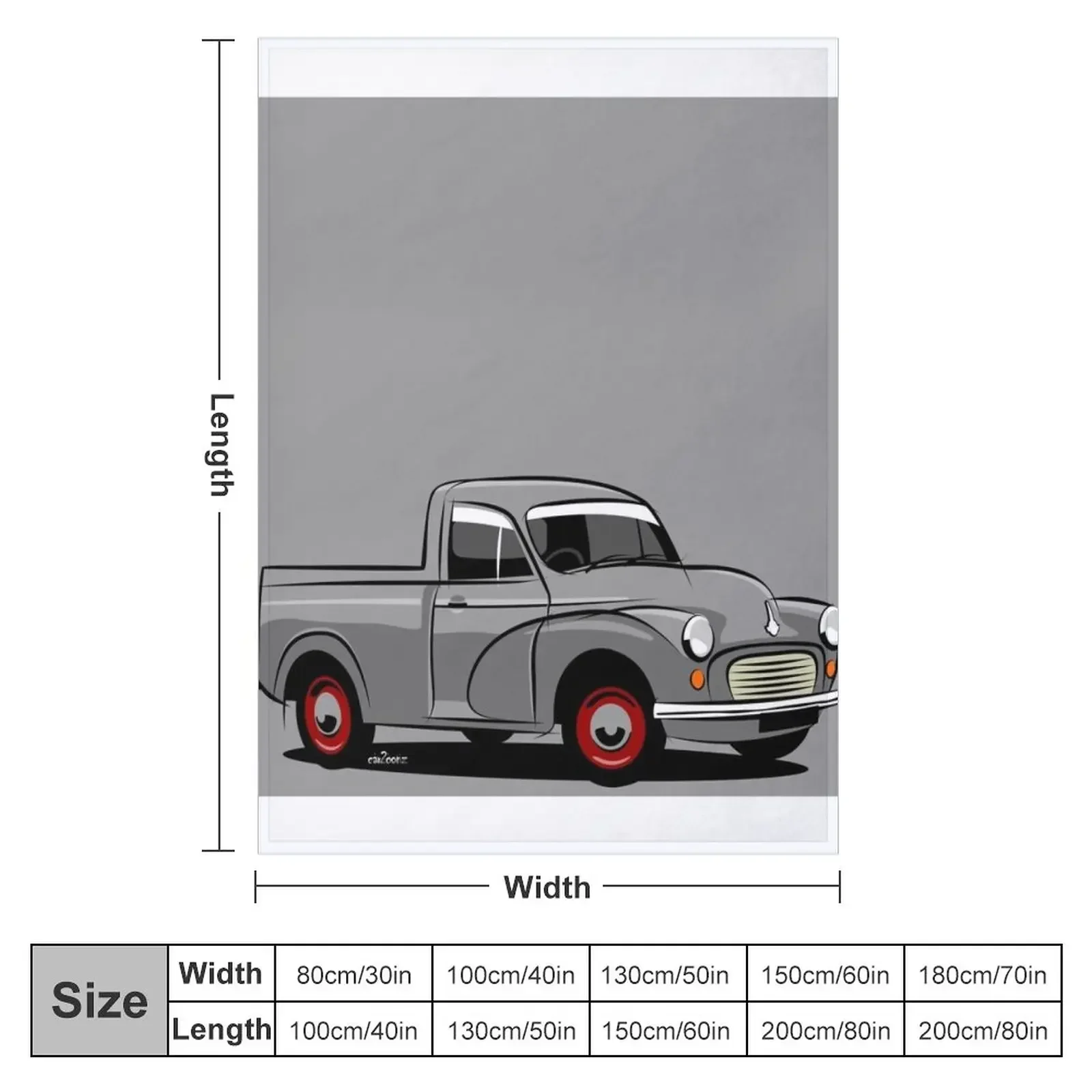 Morris Minor 1000 pick-up grey Throw Blanket Thins for winter Flannel Fabric Blankets