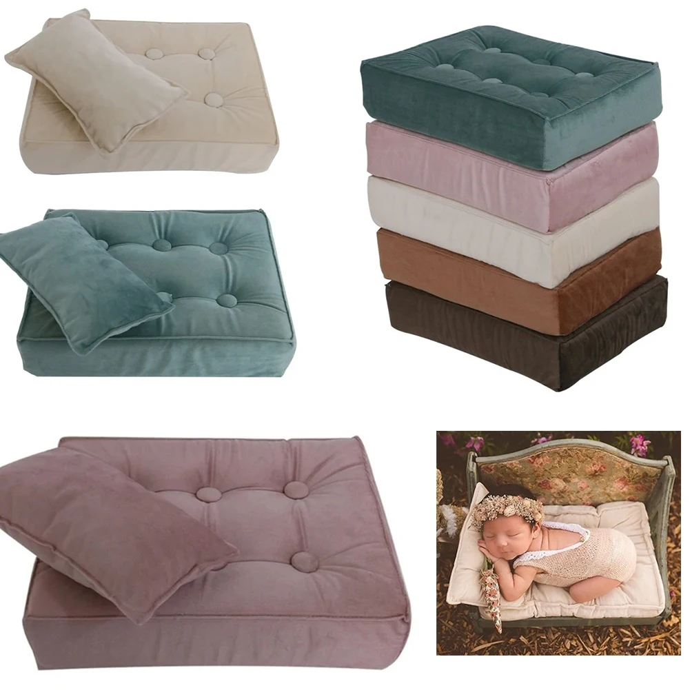 Fotoğraf Sahne Poz Yatak Yatak ve Yastık Yatak Yastık Bebek Fotoğraf Çekim Sahne Zemin Bebek Çekim yastık