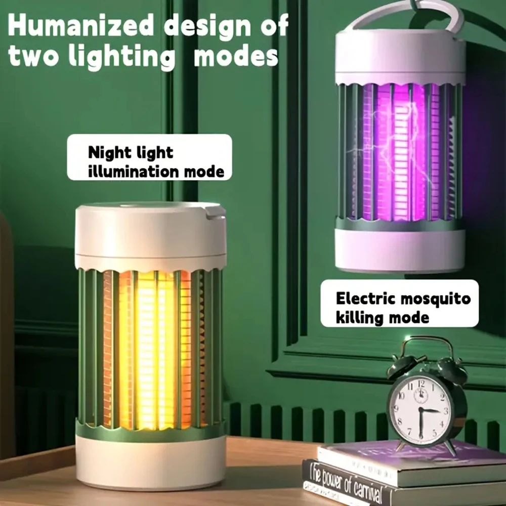 Lámpara antimosquitos con mango, trampa repelente multifuncional para sala de estar, trampa para insectos
