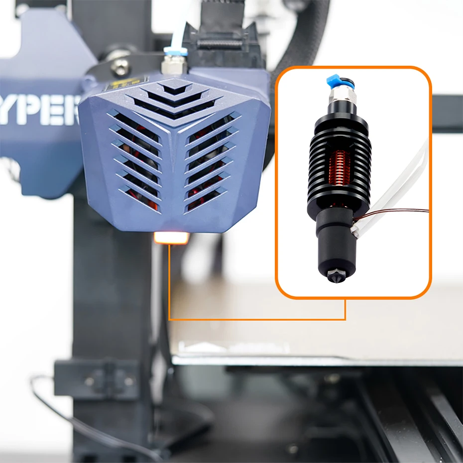 Imagem -06 - Hot End Vyper v5 Hotend Compatível com Anycubic Vyper Kobra Max Núcleo de Aquecimento Cerâmico Bloco Aquecedor Bico Vulcão Pcs