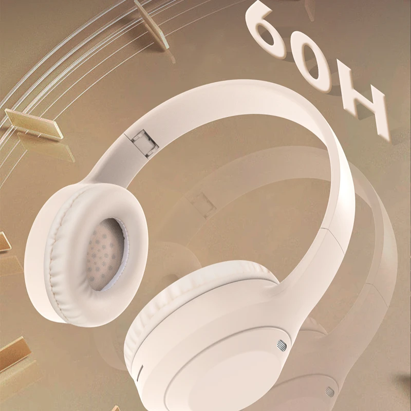 오버이어 HIFI 스테레오 M5 헤드셋 무선 블루투스 5.3 헤드폰 스포츠 게임용 이어폰 TF/AUX 지원 소음 감소