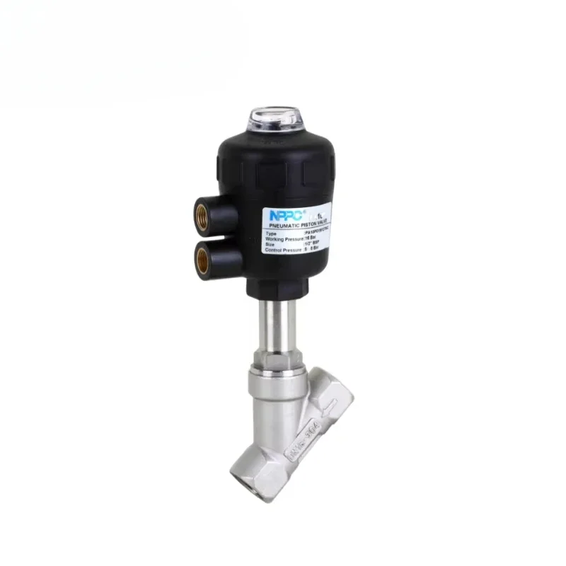 

PA Series Angle Seat Valve Plastic Head Stainless Steel 304 Valve Body