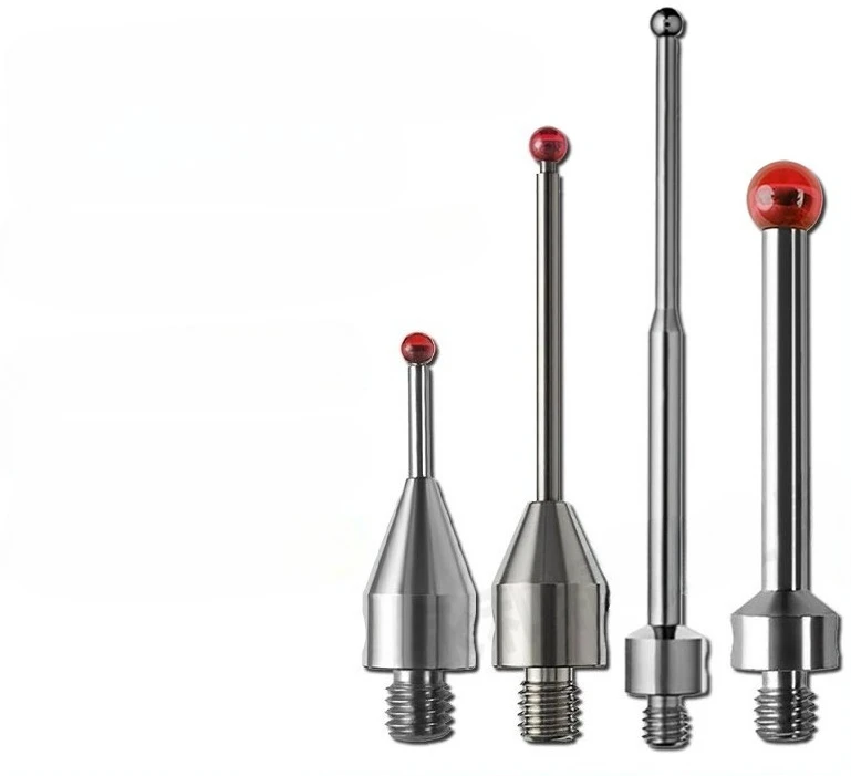 1PC For Renishaw Ruby Probe Three Coordinate M4 Steel Ball Probe Machine Tool Test Needle Flat Measuring Needle