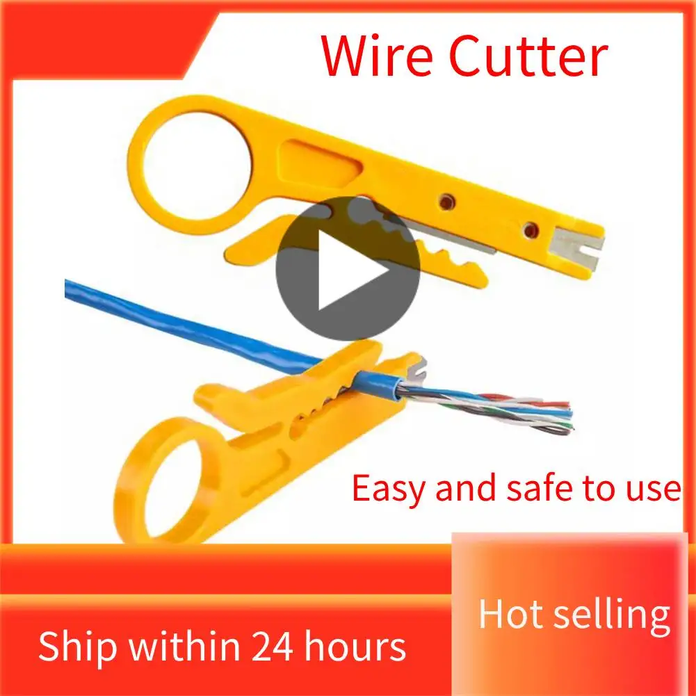 Cable Stripping Wire Cutter Crimping Tool Multi Stripper Knife Crimper Pliers Mini Portable Decrustation Electrical Straight