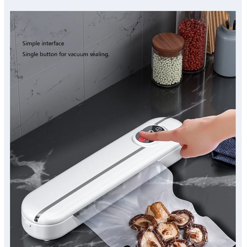 Compact Vacuum Sealer Machine 62Кра for Home Use - High Efficiency Food Preservation System to Keep Food Fresh