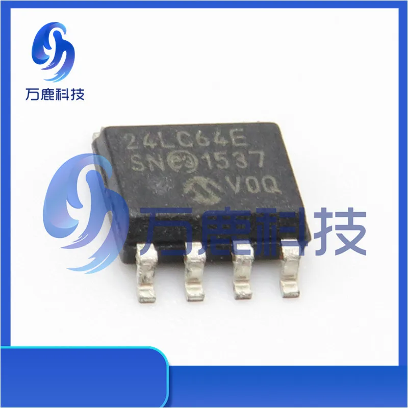 24Lc64-E/Sn Eeprom Serial-I2C 64K-Bit 8K X 8 3.3V/5V Automotive Aec-Q100 8-Pin Soic N Tube