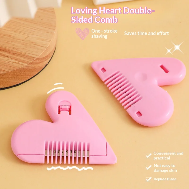 3/5PCSPortable Women Bikini Trimmer Gentle Body Grooming Tool With Guide Comb For Sensitive Skin Personal Hair Removal Accessory