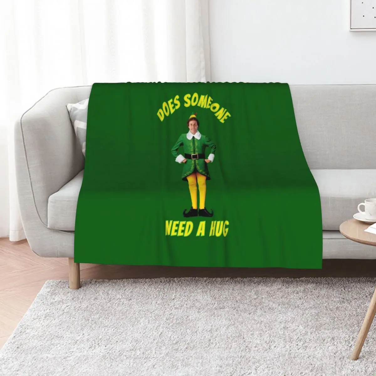 Buddy The Elf Does Someone Need A Hug Throw Blanket Furrys Thins Blankets For Sofas Thin Camping Kid'S Blankets